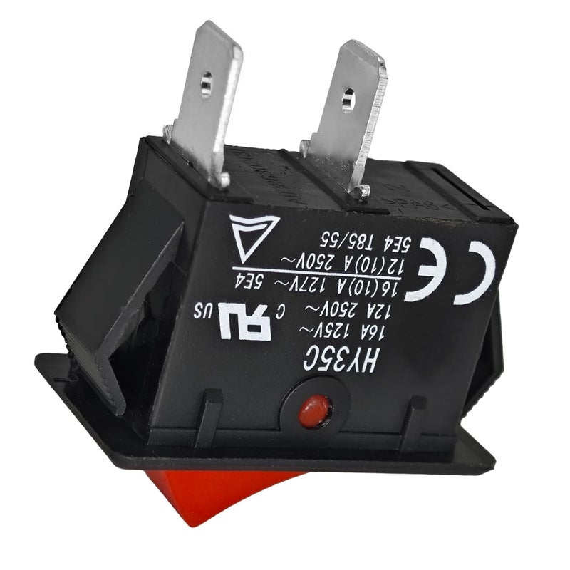 Formiden HY35C Push Button Switch - ON-Off 2-Pin AC 125/250V 16/12A Rocker Switch for Household Electrical Appliances Industrial Electric - Image 4
